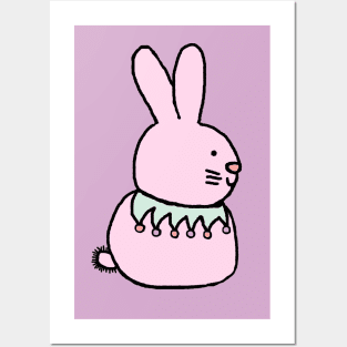 Pink Bunny Posters and Art